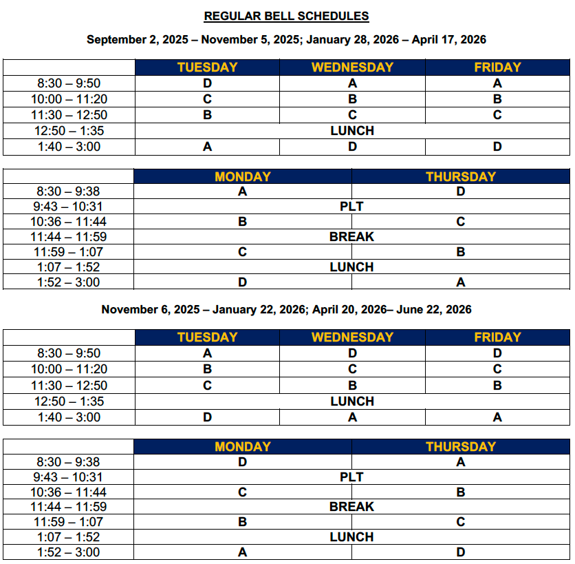 Bells 2025-26